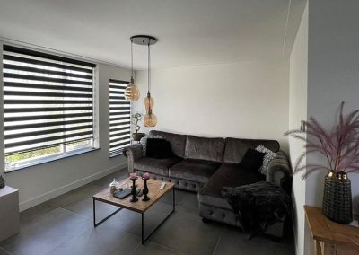 Woonkamer en uitbouw in Warnsveld sausklaar gestuukt